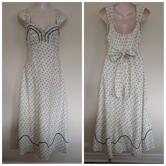 Free People Sweet Hearts Midi Dress XS NWT - Picture 8 of 16